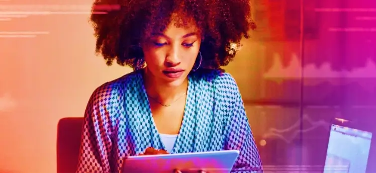 Person at computer