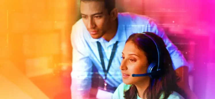 Person at computer